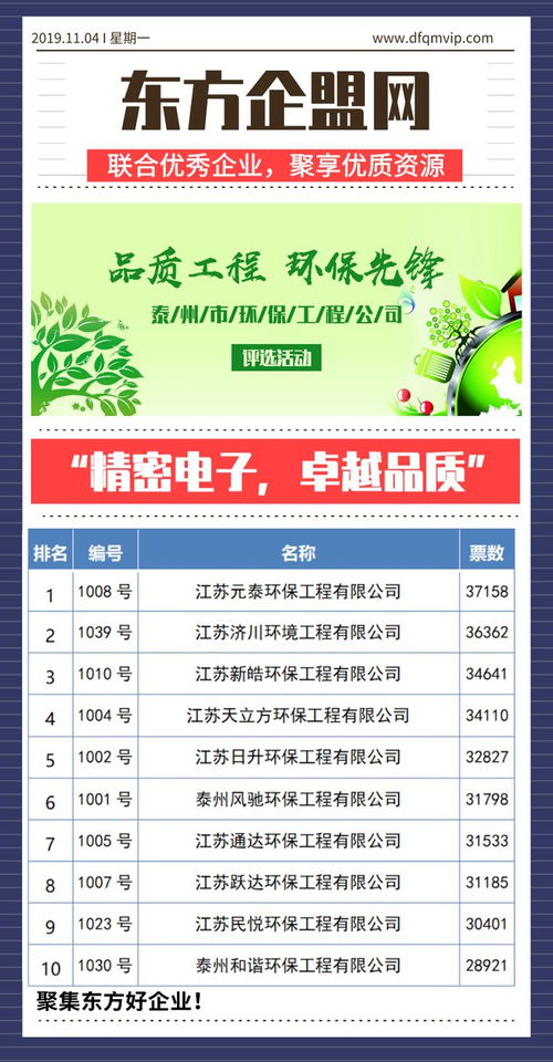 品質工程，環保先鋒——泰州市環保工程公司評選活動聚焦工程管理服務